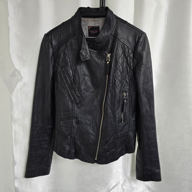 City Gee 블랙 양가죽 라이더 자켓 (1764)