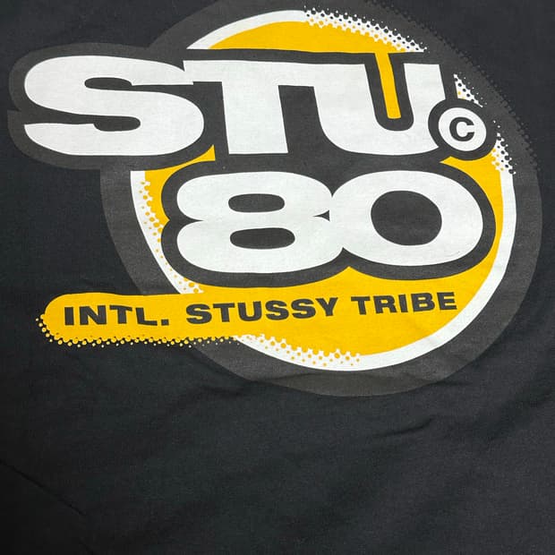스투시 반팔 hot 80프린팅 xl 23ss