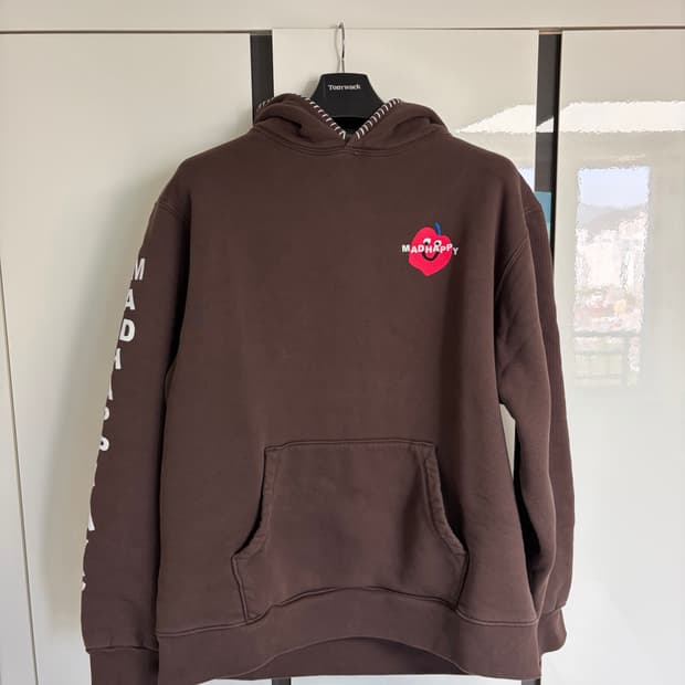 매드해피 Madhappy NYC Apples Fleece Hoodie L