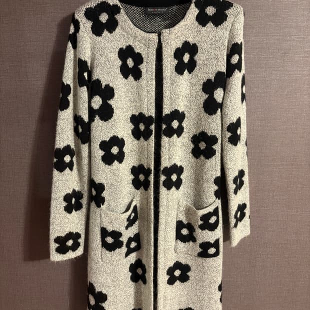 꽃무늬 롱 가디건 Japan