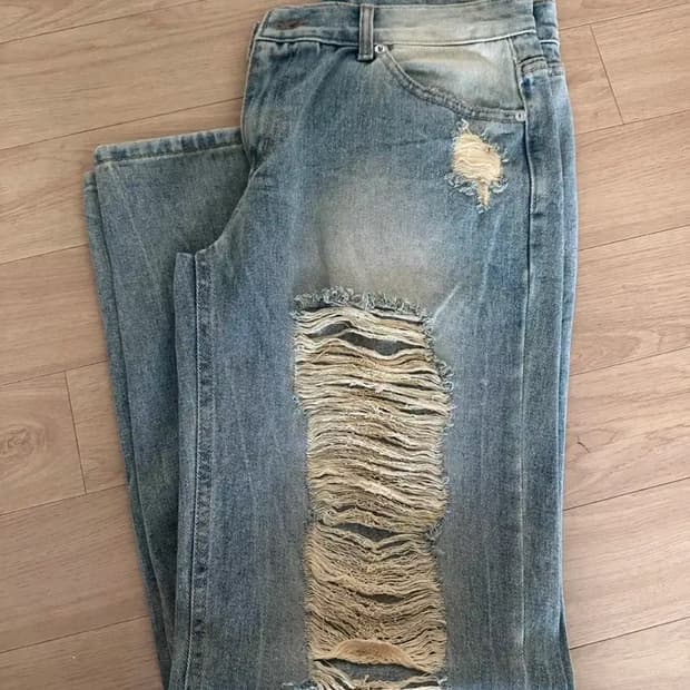 보헤미안서울 보헴서 데미지 와이드 팬츠