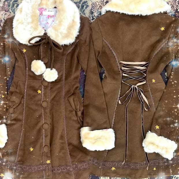 디어리 라떼갸루 브라운 코트 리즈리사 