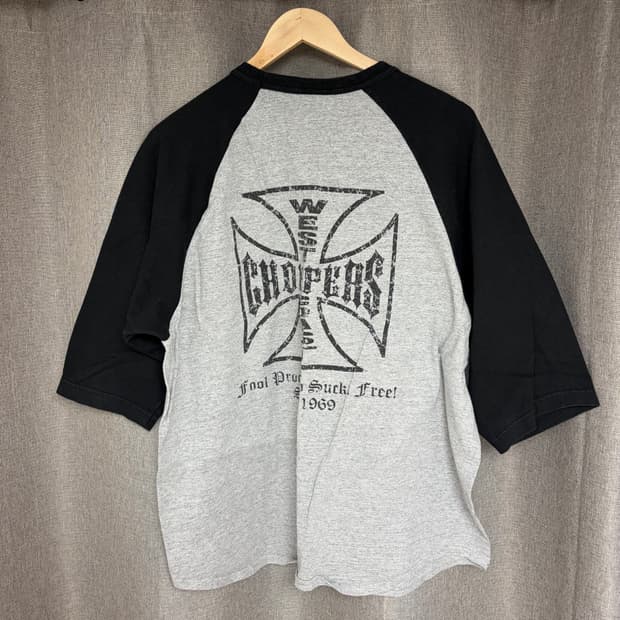 웨스트코스트 차퍼스 West Coast Choppers 래글런 티셔츠