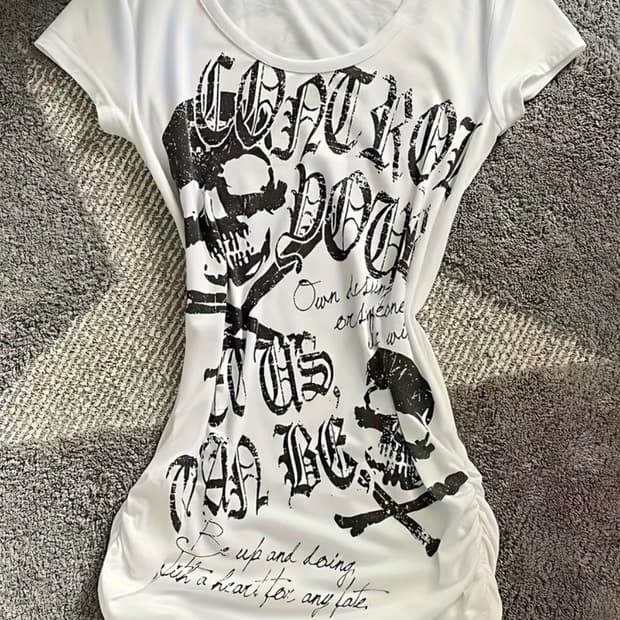 [M] Y2K 고딕 빈티지 펑크 티셔츠