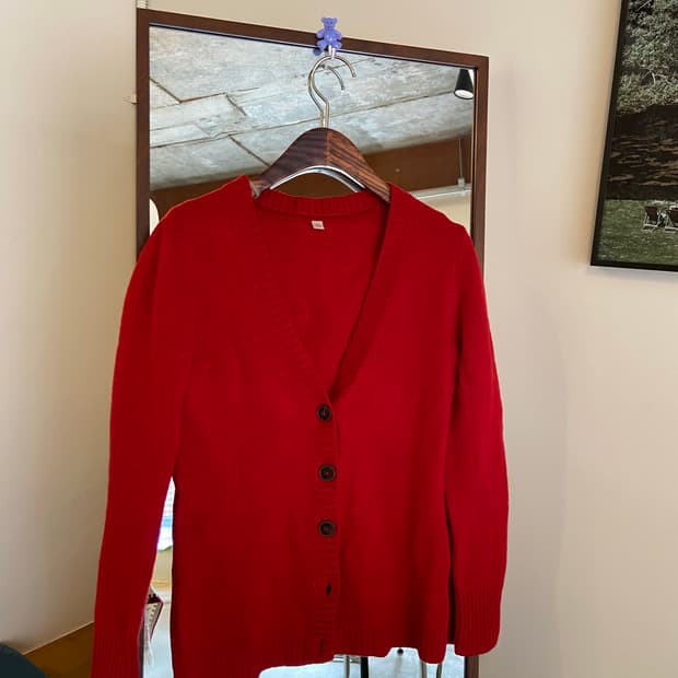 유니클로 울 가디건