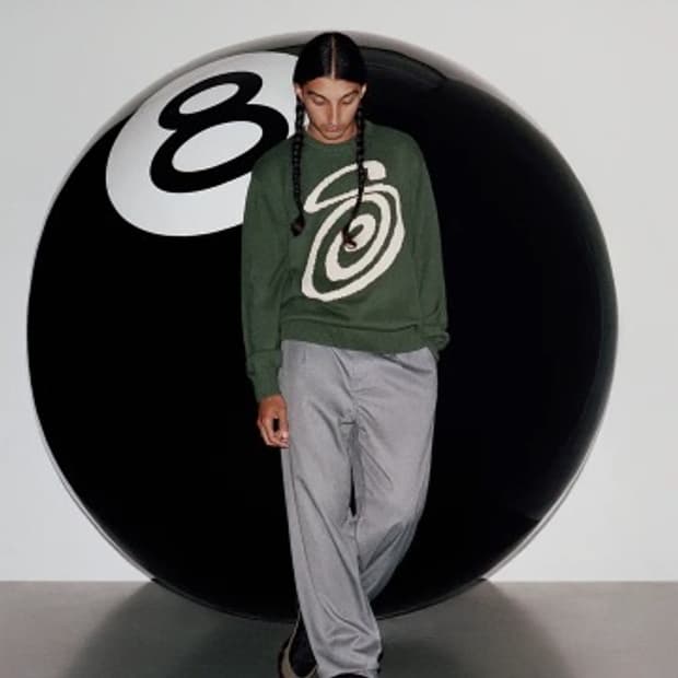 스투시 컬리S 스웨터 그린