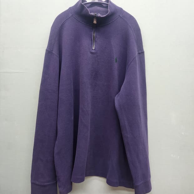 폴로랄프로렌 로고 니트 반집업 XL(2XL)