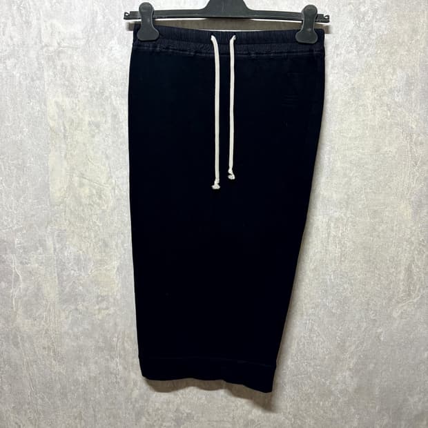 XS / 릭오웬스 스웻 미디 스커트