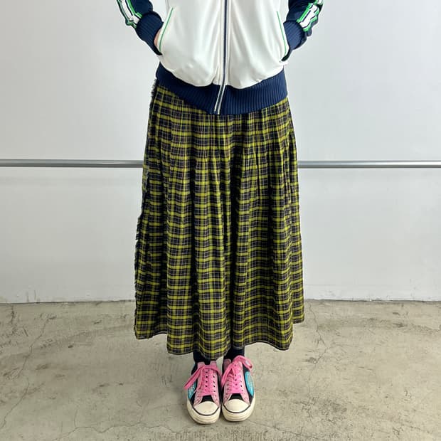 이세이미야케 haat 리버시블 울 플리츠 롱스커트