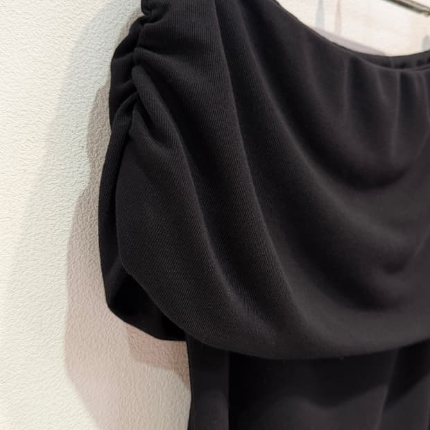 MOUSSY Off-Shoulder Top Black