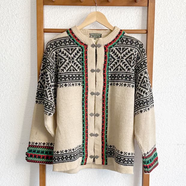 Norwegian Snowfield Knit Cardigan