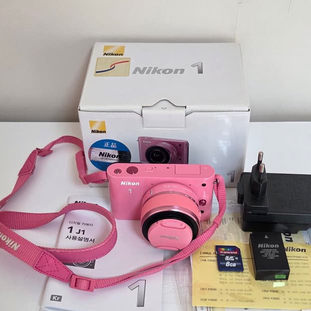 니콘 1 J1 핑크 디카 풀박스! 민트급 🌈