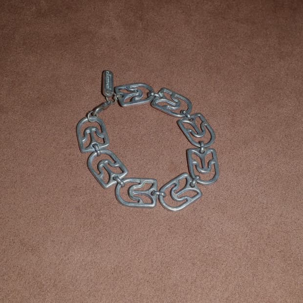 디젤 빈티지 체인 플레이트 팔찌