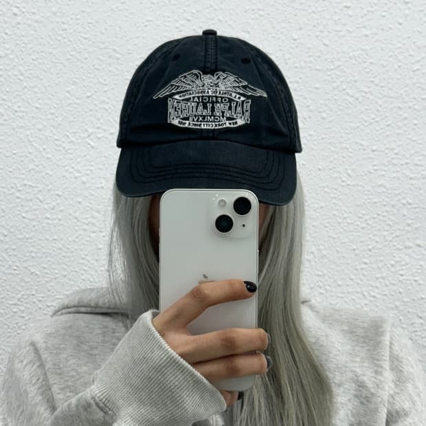폴로 랄프로렌 90's 빈티지 블랙 볼캡