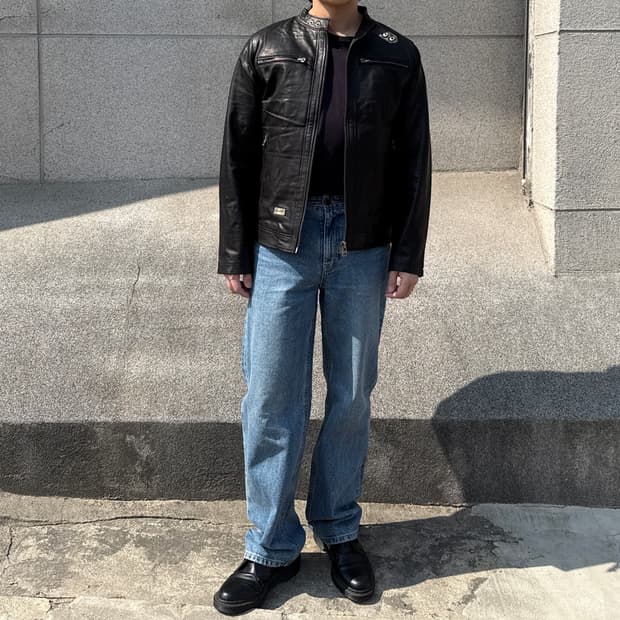 빈티지 1등급 양가죽 라이더 자켓
