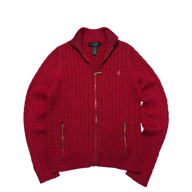 폴로랄프로렌 금장로고 니트집업