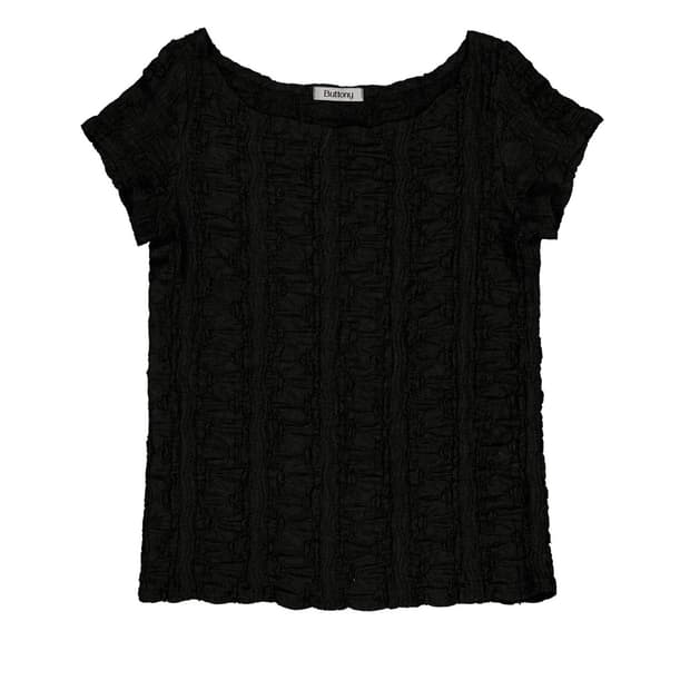 Buttony OFF-SHOULDER SHORT SLEEVE 티셔츠