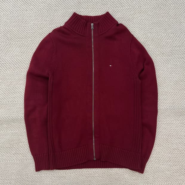 타미힐피거 니트집업 r0372