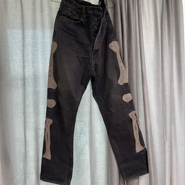 캐피탈 본 데님 흑청