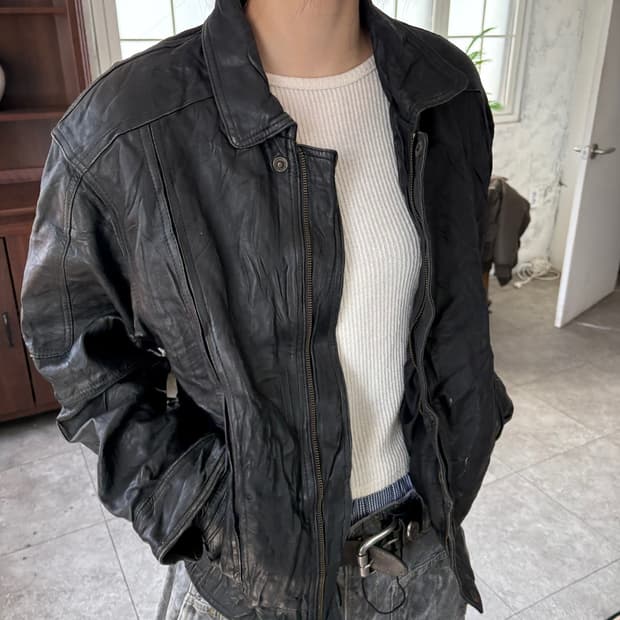 빈티지 레더 자켓