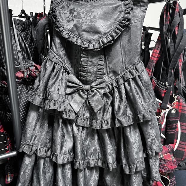 고딕 코르셋 캉캉스커트