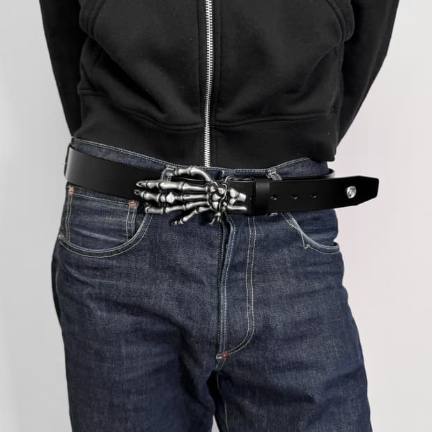 크리스탈 핸드 잼스톤 벨트