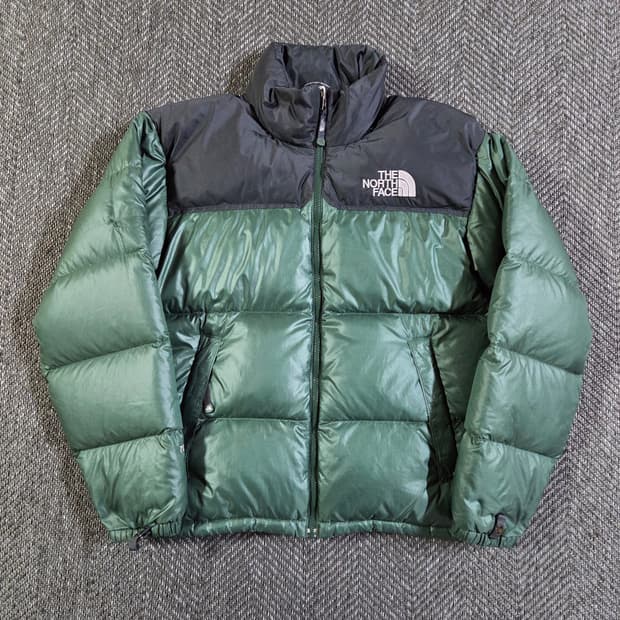 노스페이스 눕시 700 딥그린 패딩
