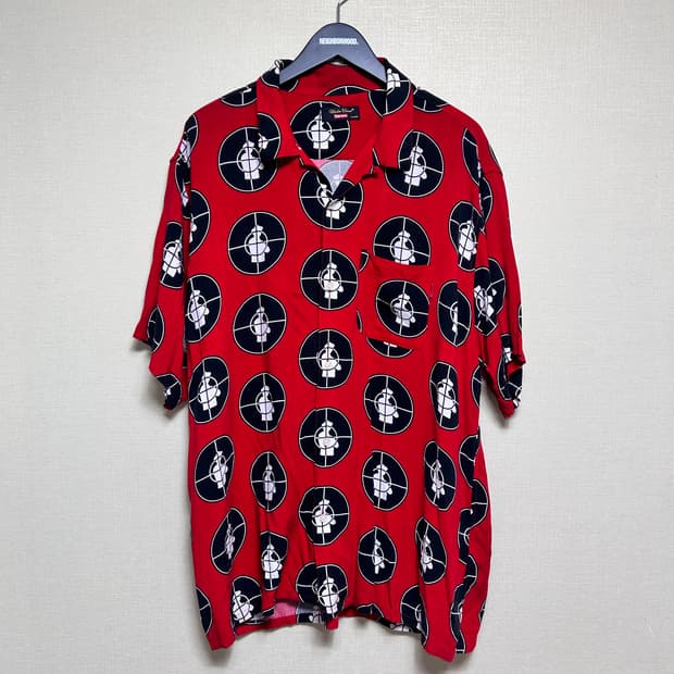 [XL] 슈프림 언더커버 퍼블릭 에너미 레이온 셔츠 레드