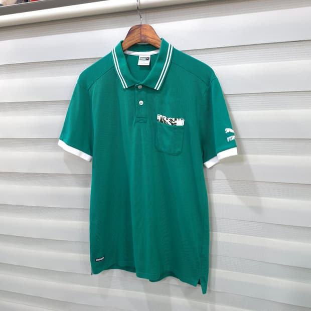 일본판 PUMA 반팔 카라티- L