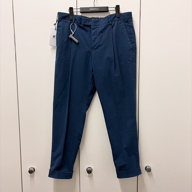 (정품/새상품) PT TORINO 남성 네이비 치노 팬츠