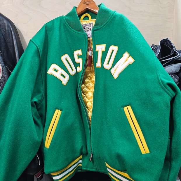 미첼앤네스 보스턴 셀틱스 울 바시티자켓 XL