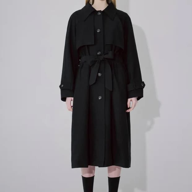 로제프란츠 Tiffany soft trenchcoat [Black]