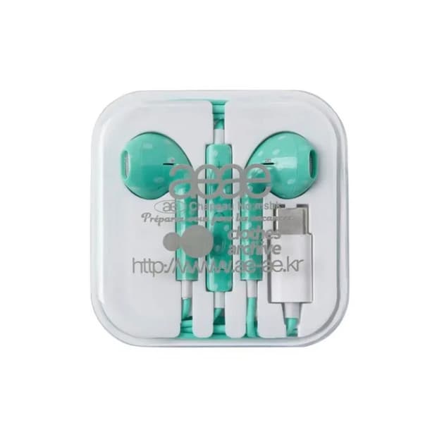 aeae 줄 이어폰 민트