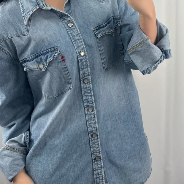 리바이스 웨스턴 데님 셔츠