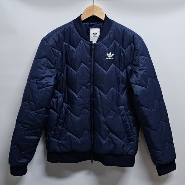 아디다스 퀼팅 봄버패딩자켓 M