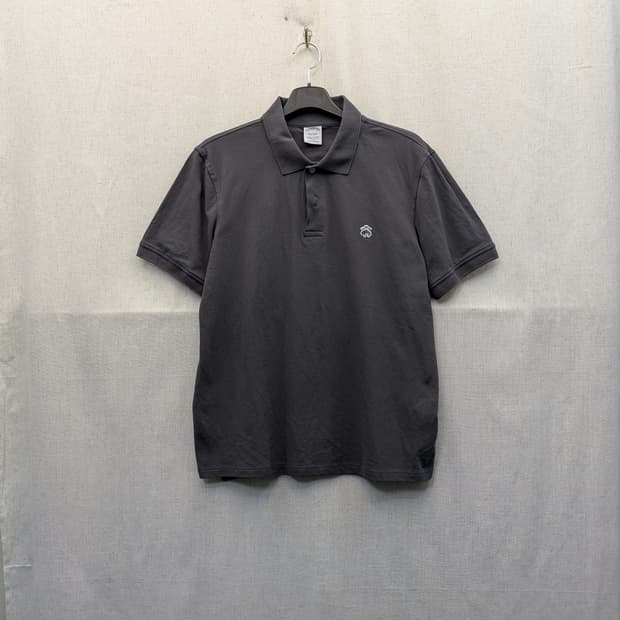 브룩스 브라더스 차콜 그레이 반팔 폴로티