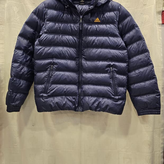 아디다스 올드스쿨 남성 구스다운 경량패딩 105 네이비
