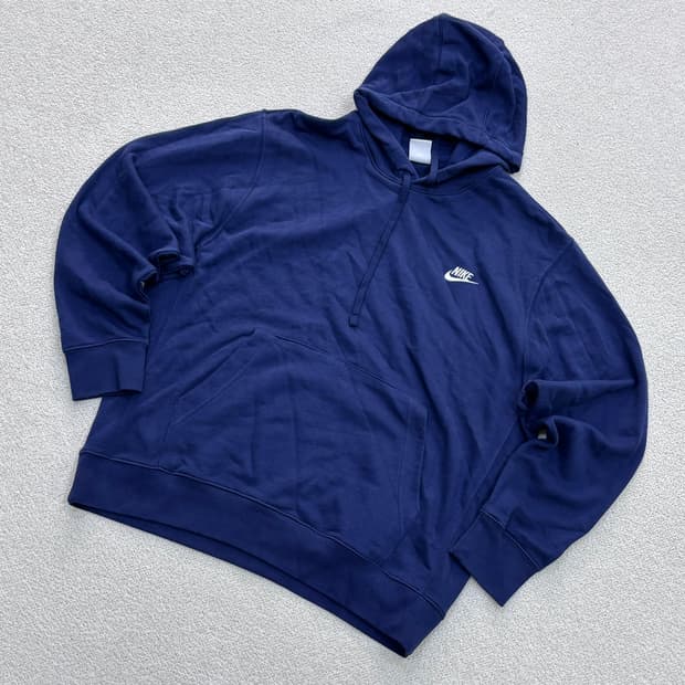 2XL 나이키 남성 플리스 풀오버 후드 티셔츠 0507E