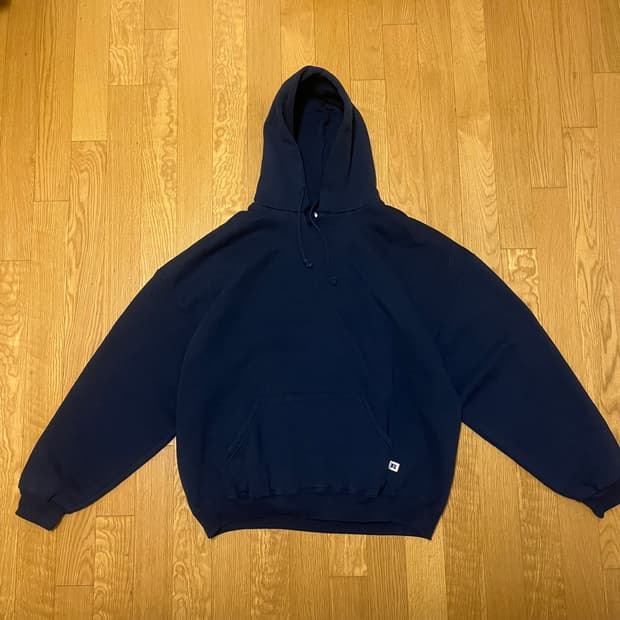 [XL] 90s 빈티지 러셀 후드 네이비