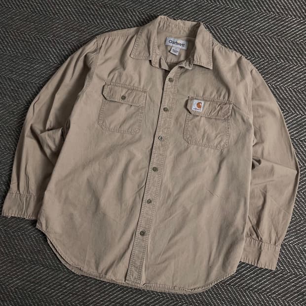 칼하트 원포켓 박시핏 워크 셔츠y 3080