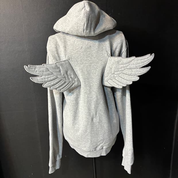 JS WINGS HOODIE GREY