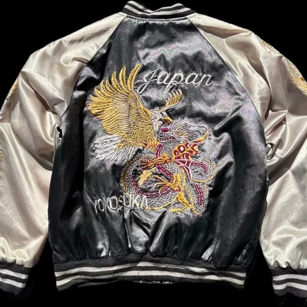 VTG 정글스톰 자수 스카쟌