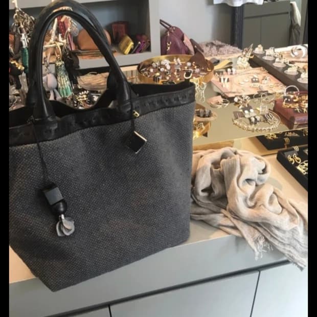 리얼램스킨 고급린넨 가방