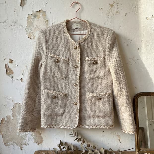 빈티지 무드 트위드자켓