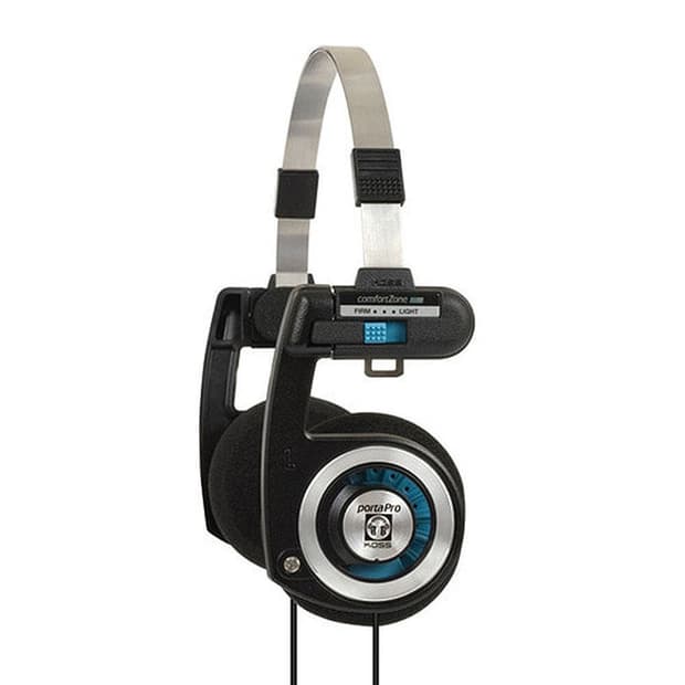 KOSS 유선 헤드폰 헤드셋 이어폰 Porta Pro 블랙 y2k빈티지