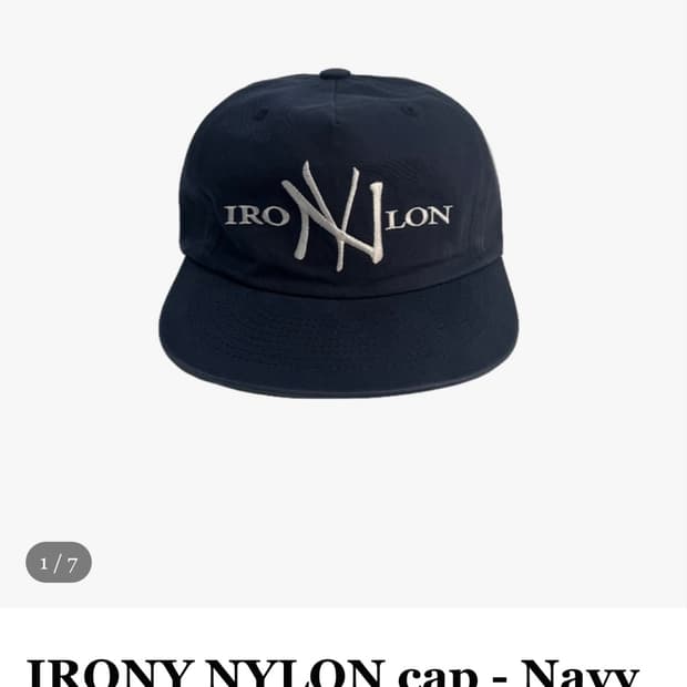 mascompany irony nylon cap
