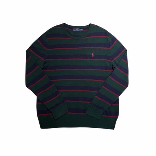 폴로 스트라이프 니트
