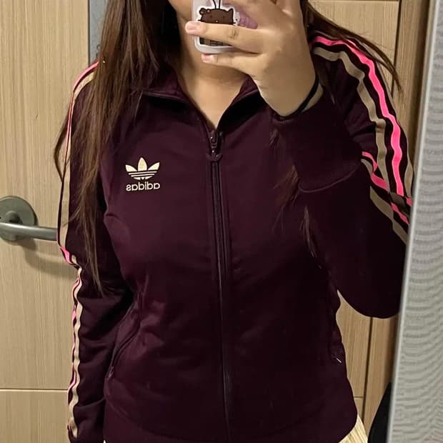 아디다스 버건디 파이어버드 져지