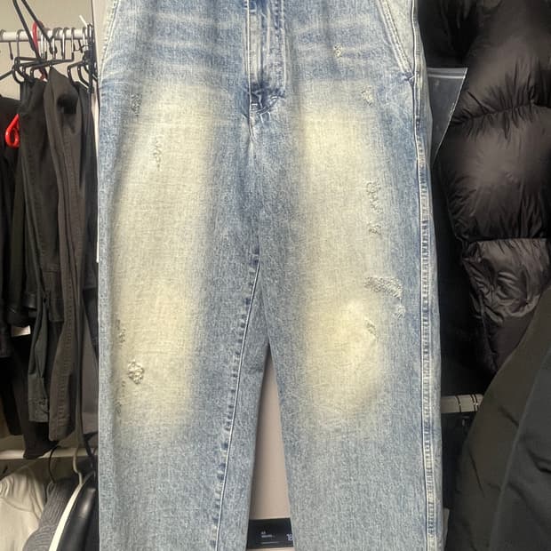 포터리 와이드데님 1사이즈 미드블루2