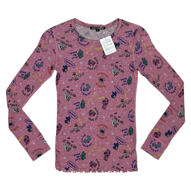 히스테릭 글래머 아카이브 귀여운 패턴 롱슬리브 새 상품